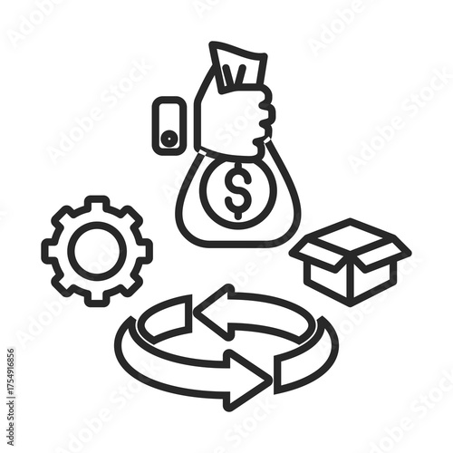  Capital H  Icon Element For Design