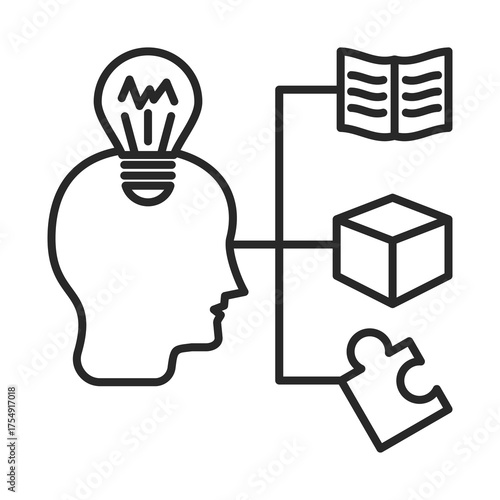Knowledge L  Icon Element For Design