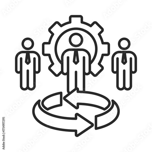 Management  Icon Element For Design