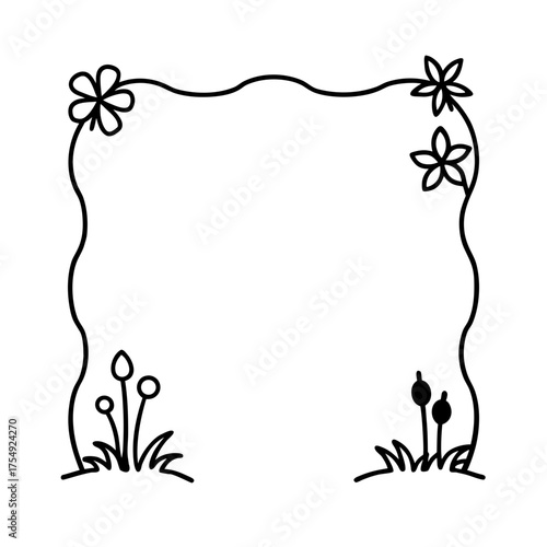 garden themed frame for kids