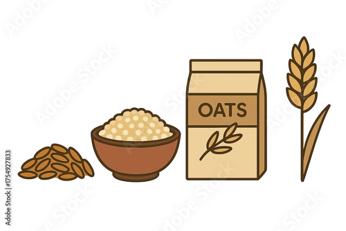 Oats from grain to packaged product