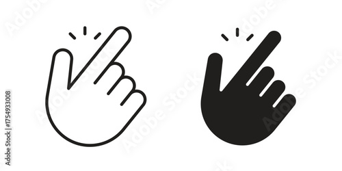 Easy icon pictogram template, Simple outline and filled style.