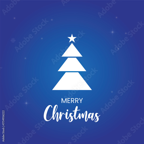 Minimalist Christmas Tree Holiday Greeting