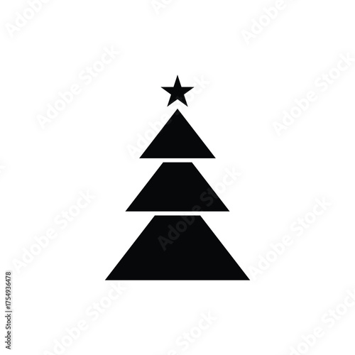 Minimalist Christmas Tree Icon