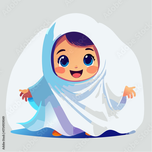 Kleinkind als Mini-Gespenst