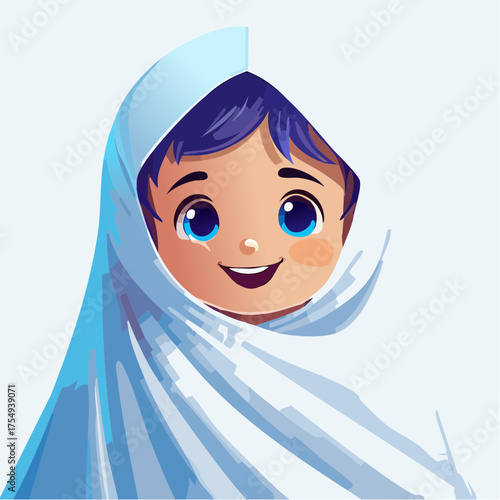 Kleinkind als Mini-Gespenst