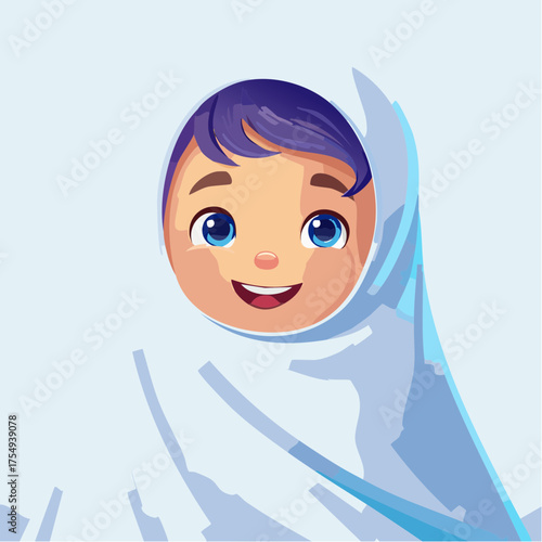 Kleinkind als Mini-Gespenst