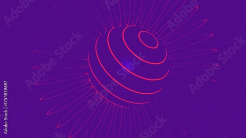 Purple background with Pink stripes Minimalist Motion Graphics
