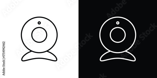 Web camera icon concept. Thin line symbol pack.