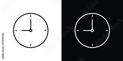 Time icon concept. Thin line symbol pack.
