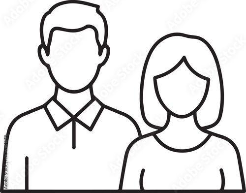 Diverse couple or business partners collaborating confidently, representing teamwork and modern professional relationships for your projects.