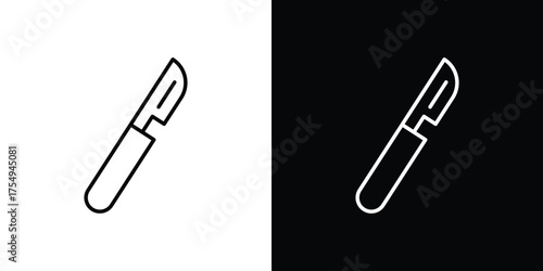 Scalpel icon concept. Thin line symbol pack.