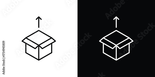 Product release icon concept. Thin line symbol pack.