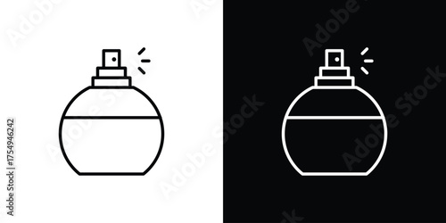 Perfume icon concept. Thin line symbol pack.