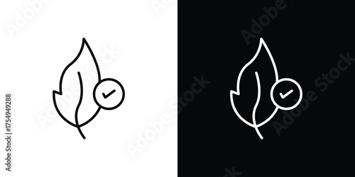 Hypoallergenic tested icon concept. Thin line symbol pack.