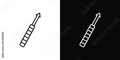 Harpoon icon concept. Thin line symbol pack.