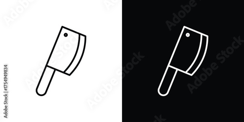 Hatchet icon concept. Thin line symbol pack.