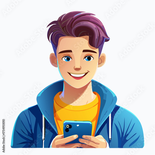 Teenager mit Smartphone