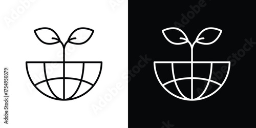 Environment icon concept. Thin line symbol pack.