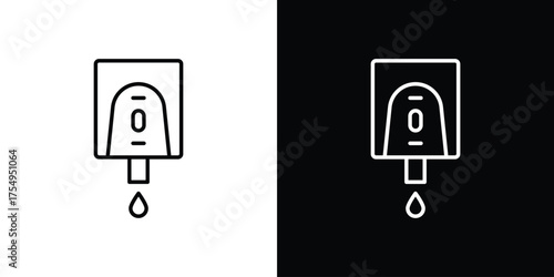 Electrical soap box icon concept. Thin line symbol pack.