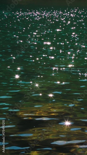 Ripples in water with sunlight sparkling