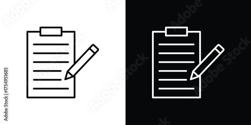Declarations icon concept. Thin line symbol pack.