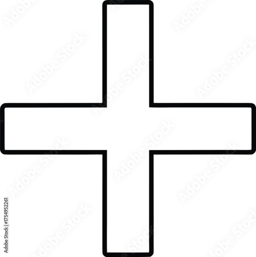 Minimalist Red Cross and Green Tick Line Icon Vector Design