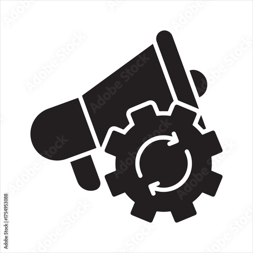 Marketing automation icons to optimize sales