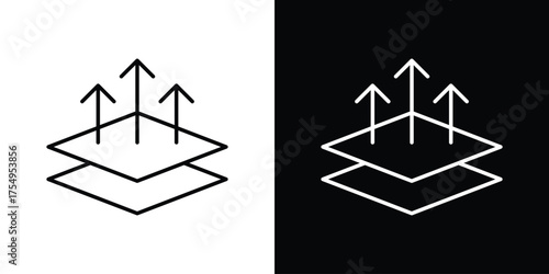 Breathable leather icon concept. Thin line symbol pack.