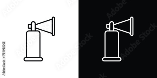 Air horn icon concept. Thin line symbol pack.