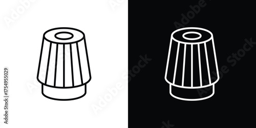 Air filter icon concept. Thin line symbol pack.