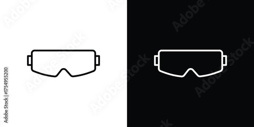 AR headset icon concept. Thin line symbol pack.