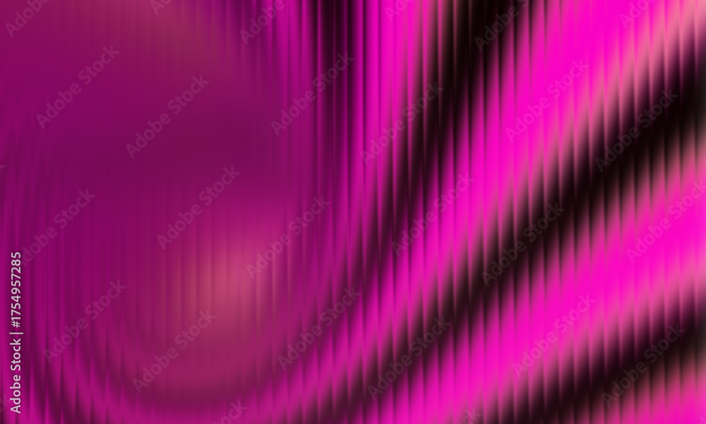 Fototapeta premium Vibrant abstract magenta pink and black vertical stripes with subtle texture and flowing waves