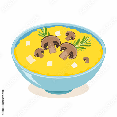 Polenta-Bowl mit Steinpilzen