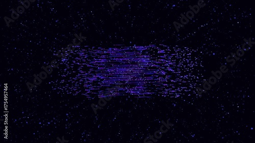 Light streaks create a mesmerizing display in a dark cosmic space.