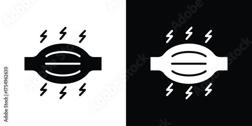 Myalgia icon vector graphics, a flat solid icons