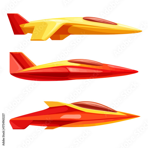 Modern airplane isolated 