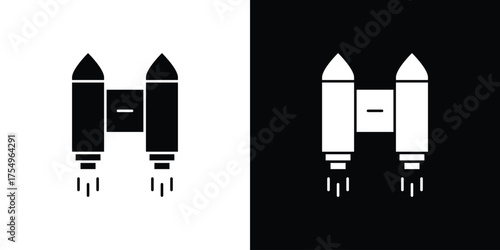 Jetpack icon vector graphics, a flat solid icons
