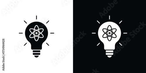 Innovation icon vector graphics, a flat solid icons