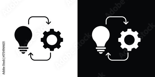 Implementation icon vector graphics, a flat solid icons