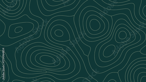 A teal background with white contour lines forming abstract shapes and topographic map like patterns