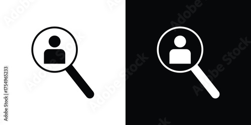 Hiring icon vector graphics, a flat solid icons