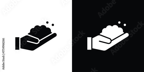 Foam icon vector graphics, a flat solid icons