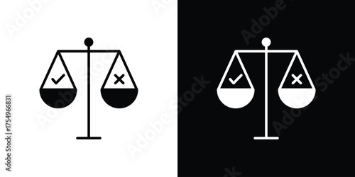 Ethics icon vector graphics, a flat solid icons