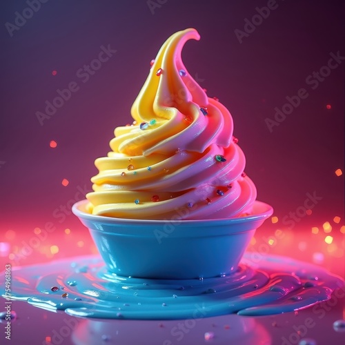 Delicious Ice Cream in a Cone