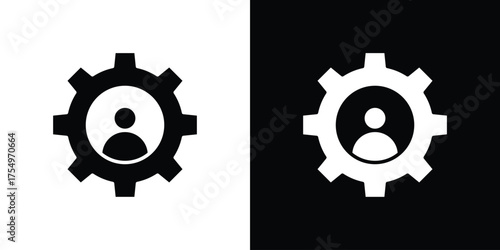 Business development icon vector graphics, a flat solid icons