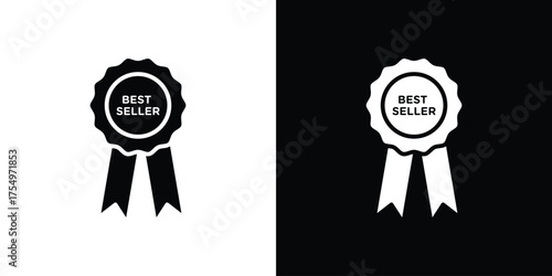 Best seller icon vector graphics, a flat solid icons