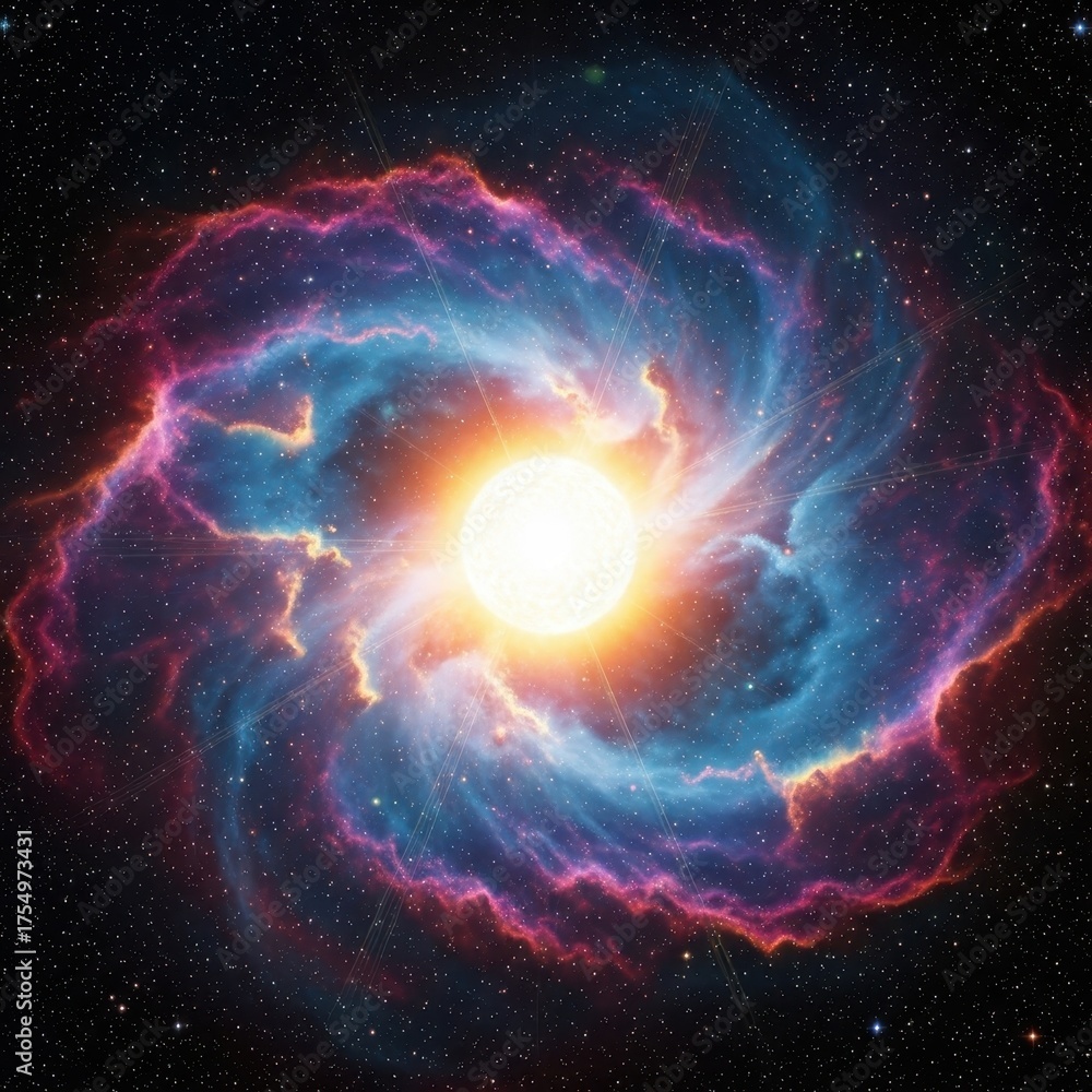 Fototapeta premium Cosmic Nebula Explosion