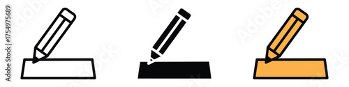 Edit icon vector. creativity, idea generation, and note taking symbol. vector illustration.