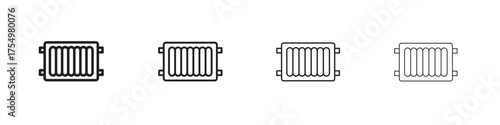 Radiator icon. editable stroke icon for graphic project